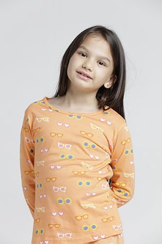 Image of T2F Girls Cotton Printed Pajama Set