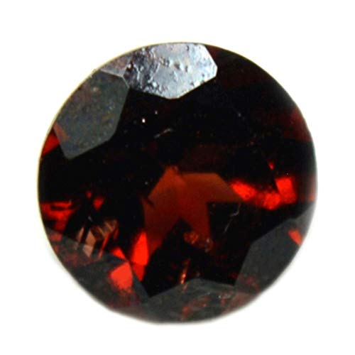 Pierre précieuse Hessonite naturelle ronde pour équilibre astrologique Gomedh