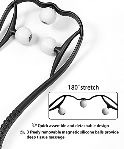 Atncsme Manual Neck Massager Handheld Shiatsu Deep Tissue Dual Trigger Point Back And Shoulder Manual Massage Tool For Relieve Muscle Pain And Tension Buy Now To Get Free Scalp Massager #TOP4