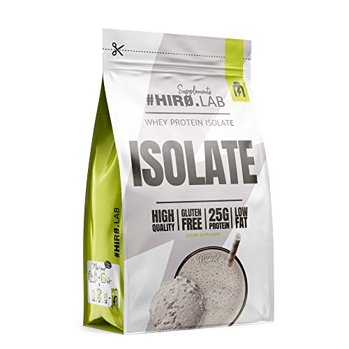 #HIRO.LAB Whey Protein Pulver Isolate 700g - Lecker Eiweiss Protein Pulver Für Muskelaufbau - Eiweißpulver Fettarm - Leicht Zu Verdauen Whey Isolate Cover