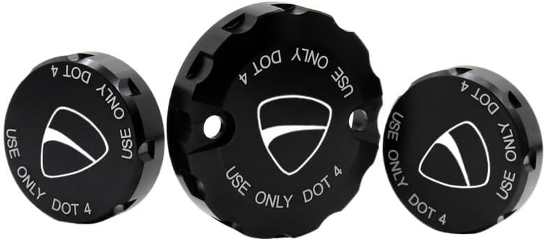 Motorcycle Tank Caps Front Brake Clutch Rear Brake Fluid Reservoir Cover For DU&CATI 848/1098/1198/R/S 1299 1199 959 899 Panigale Superleggera Fuel Cap Gas Tank, Red