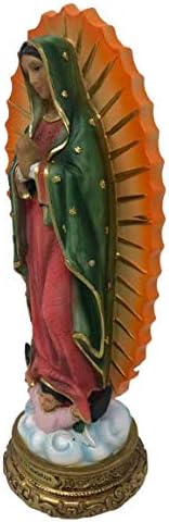 Miniatura 4 de Virgen De Guadalupe - Figura de estatua de resina de 12 pulgadas, Nuestra Señora de Guadalupe