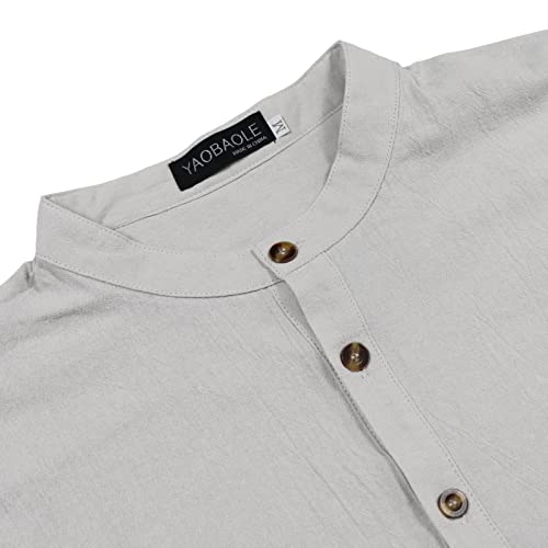 Chemise Henley en ottoman à coupe moderne et manches longues pour hommes, Denver Hayes | L'Équipeur