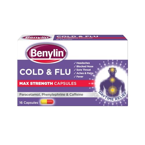 Benylin Cold & Flu Max Strength Capsules, 16 Pack