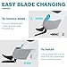 LabTEC Cordless Electric Cutter Electric Scissors with 4 Cutting Blades with Safety Lock for Cutting Cardboard Leather Carpet Potted Plant