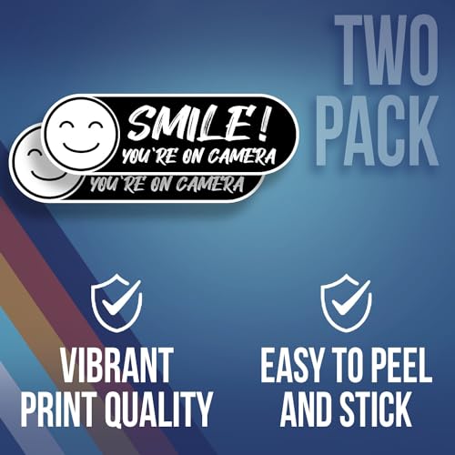 Autocollant d'avertissement en vinyle de qualité supérieure 25cm - 4