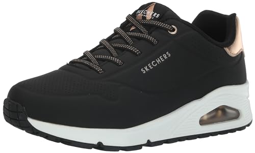 Skechers Uno Shimmer Away, Zapatillas Mujer, Negro, 40 EU Ancho
