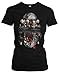 Evil Six Damen Girlie T-Shirt | Horror Halloween Nightmare Freddy Michael Myers Jason Clown Friends (XXL)