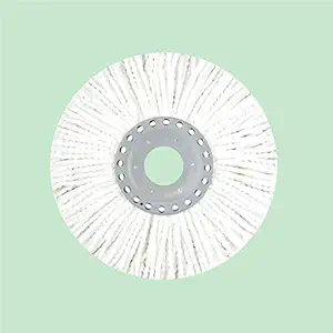 Scotch Brite 2-in-1 Bucket Spin Mop Refill ( Microfiber, White )