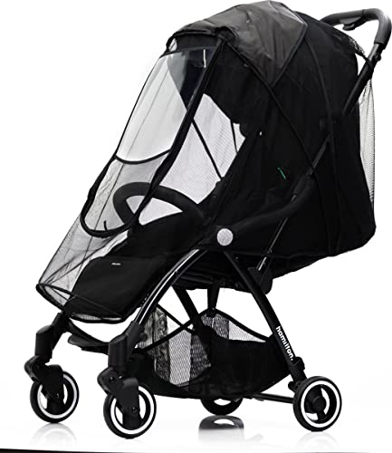 Hamilton by Yoop Premium Mosquitera con ventana transparente - Mosquitera anti-insectos para todos los cochecitos Hamilton by Yoop - Red contra garrapatas, mosquitos y moscas - Mallas ultrafinas