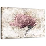 wandbild rosa grau 100% bedruckte Leinwand mit einem räumlichen Effekt. Bedruckte Bildränder – unsere Bilder auf Leinwand benötigen keinen zusätzlichen Rahmen.