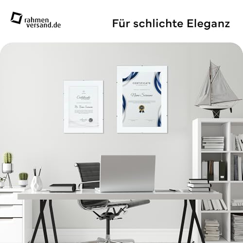 PANORAHMA BILDERRAHMEN Rahmenloser Bilderrahmen 40x40 cm/Glasbilderrahmen zum Aufhängen an der Wand/Bilder Rahmen – Ansicht 2