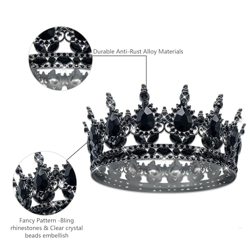 Queen Crown Birthday Crowns for Women, Birthday Sash, BirthdayTiara for Princess Set, Princess RhinestoneBirthday-Headband-Birthdays Gifts for Womens, Sweet Happy Accessories