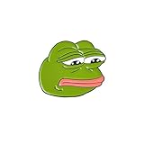 Material: Legierung GuDeKe Internet Memes Frosch Revers Pin Abzeichen Brosche Modene Schmuck Der Frosch Pepe Lapel Pin (Trauriger Frosch)