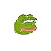 Produktbild GuDeKe Internet Memes Frosch Revers Pin Abzeichen Brosche Modene Schmuck Der Frosch Pepe Lapel Pin (Trauriger Frosch)