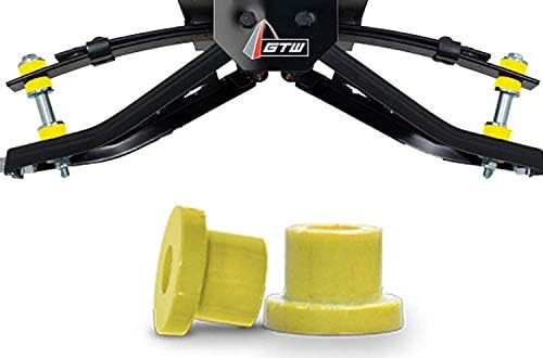 GTW Replacement Bushings for Club Car A-arm Lift Kits; Compatible and MJFX A-arm Lifts (Yellow)
