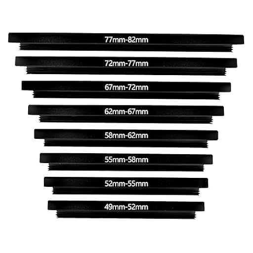 Belmalia Juego de 8 Anillos Step-UP, Adaptador de Filtro de Objetivo: 49mm 52mm 55mm 58mm 62mm 67mm 72mm 77mm 82mm | Ya disponible en tu tienda friki favorita! En mundofriki.es!