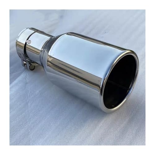 Mofle trasero universal de borde plano silenciador de acero inoxidable 54mm