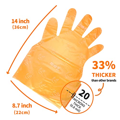 Bbabbason Dog Poop Bags Biodegradable, Gloves - Eco Friendly Pet Waste Bag, Doggie Poo, Extra Thick & Durable & Large, 14 X 8.7 Inches, Unscented -100 Count #TOP3