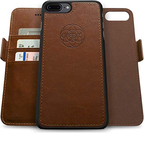 Coque iPhone 7/8 Plus Dreem Fibonacci Chocolat | Etui Portefeuille Magnétique