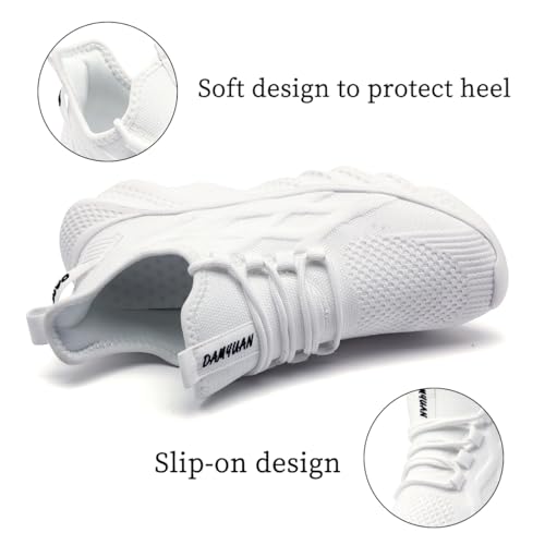 Image of DLWKIPV Womens Slip on Walking Tennis Shoes for Women Work Running Athletic Gym Sports Sneakers Lightweight Casual Shoe