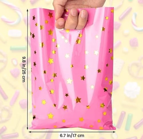 Image of VRB Dec 24pcs Foil Guddy bags, return gift bags for kids birthday, Happy Birthday Party Return Gift Bags For Boys and Girls, Colorful Gift Bags (24pcs Mini Star Design)