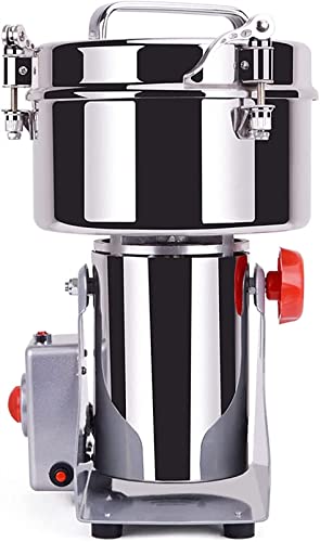 Molinillo de granos eléctrico 1500G Molinillo de granos eléctrico Tipo oscilante Máquina de polvo de alta velocidad de acero inoxidable para molinillo de café en polvo Cocina Hierba Pimienta para uso