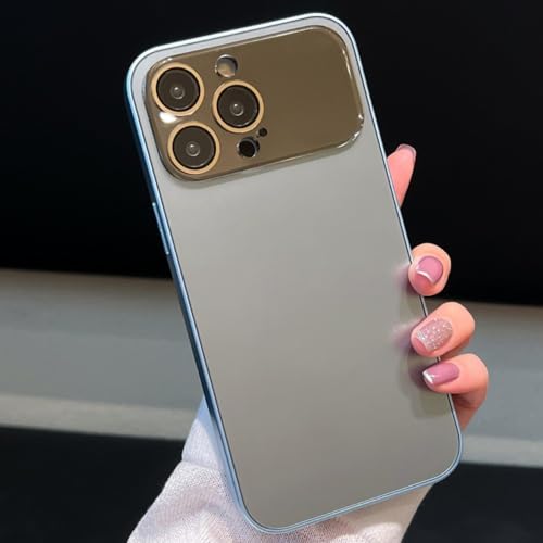 Coque iPhone 12 Pro bleu ciel au fini mat de luxe et design hybride