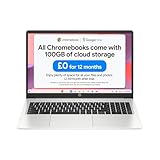 HP Chromebook 15.6' | Intel Pentium Silver N6000 Processor | 4 GB RAM | 128 GB eMMC | Intel UHD Graphics | FHD Display | Up to 10hrs battery | Chrome OS | Dual Speakers| Mineral Silver | 15a-na0003sa