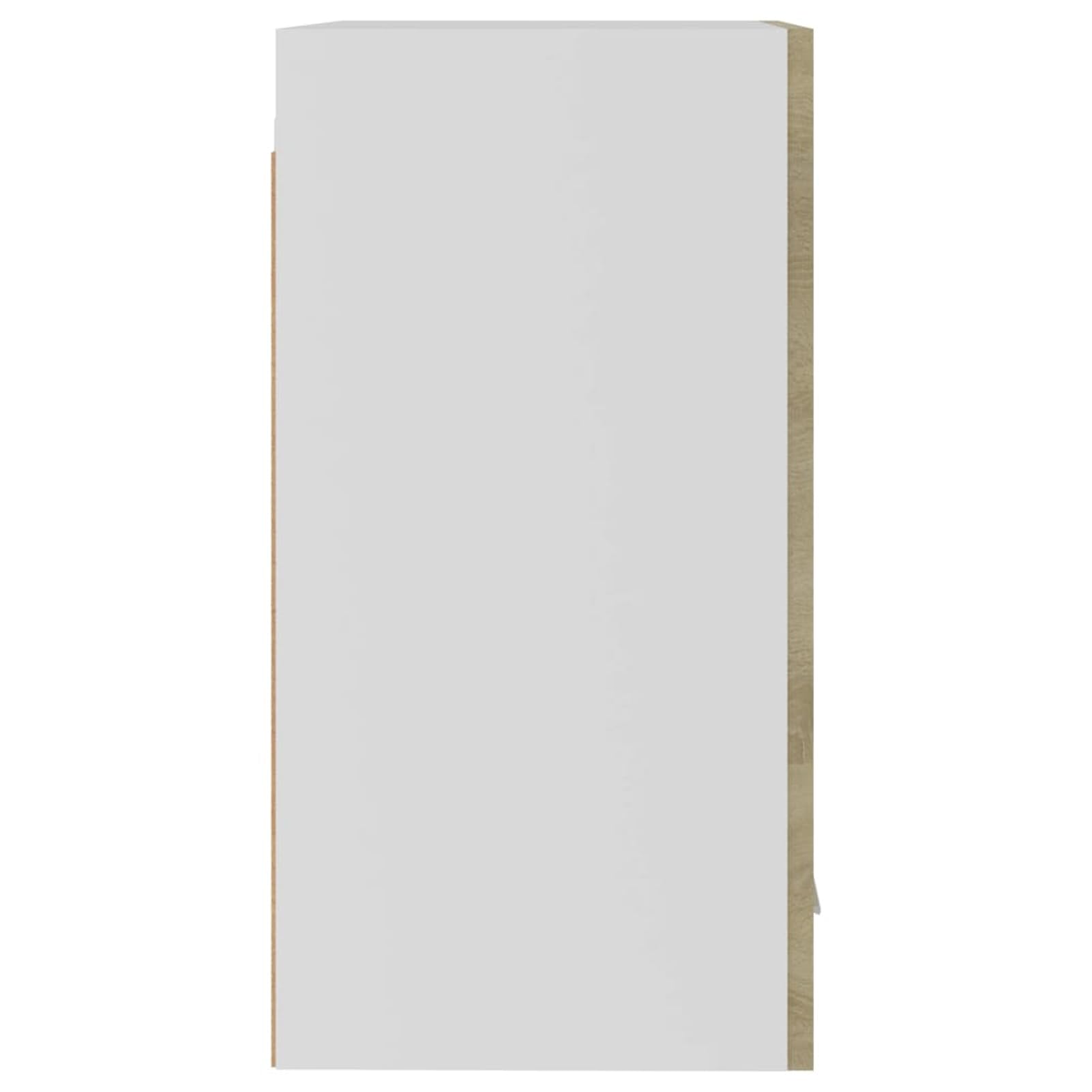 Gecheer Hängeschrank Lyon Sonoma-Eiche 39,5x31x60 cm Holzwerkstoff Wandschrank Lagerschrank Küchenschrank für Kochutensilien Vorräte