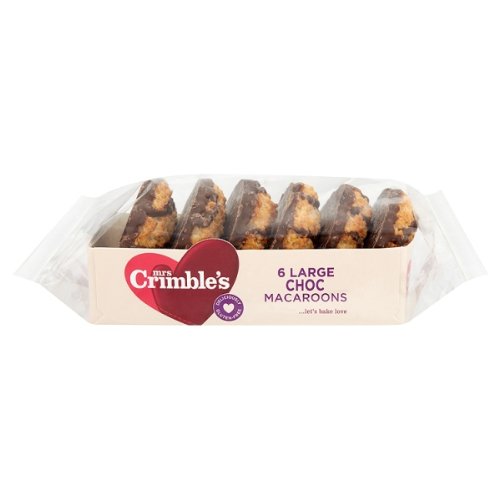 MRS. CRIMBLE'S GLORIOUSLY GLUTEN FREE - Galletas de Chocolate Sin Gluten - Pack 12 Uds x 195g – Macaroons Ideales para el Desayuno o la Merienda - Galletas Esponjosas - Ingredientes Naturales.