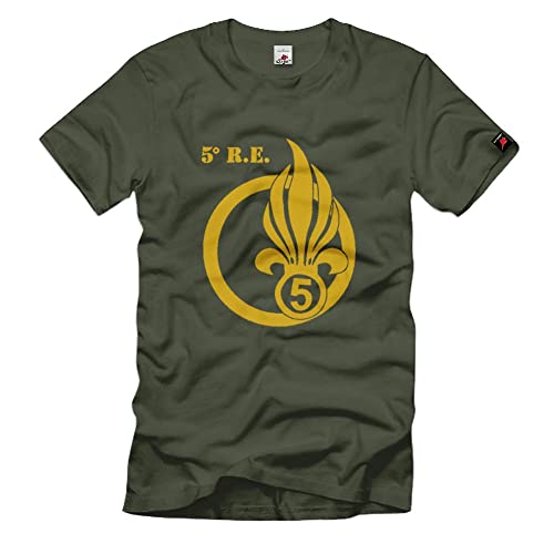T-Shirt 5e Régiment Étranger Légion vêtement armée vert homme XXL