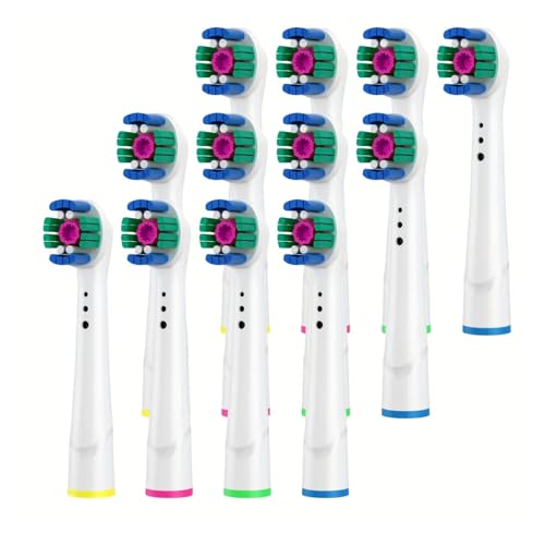 4/12/16Pcs Replacement Toothbrush Heads CCompatible for Oral-B CProfessional Electric Toothbrush Heads Brush Heads(WHITE CLEAN 1
