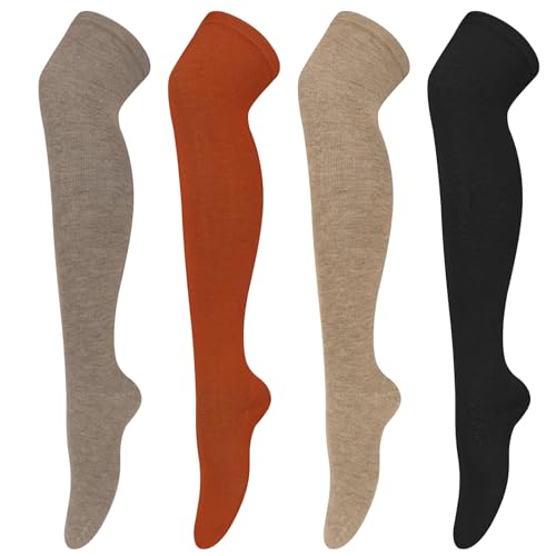 Image of Chalier Womens Thigh High Socks, Thigh Socks Stockings for Women