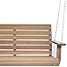 All Things Cedar Wooden Porch Swing, Outdoor Patio Furniture, 6 Foot, Natural