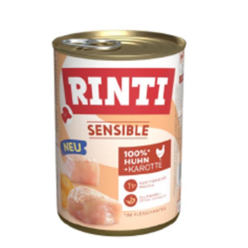 Rinti Sensible Huhn & Karotte | 6X 800g Hundefutter nass