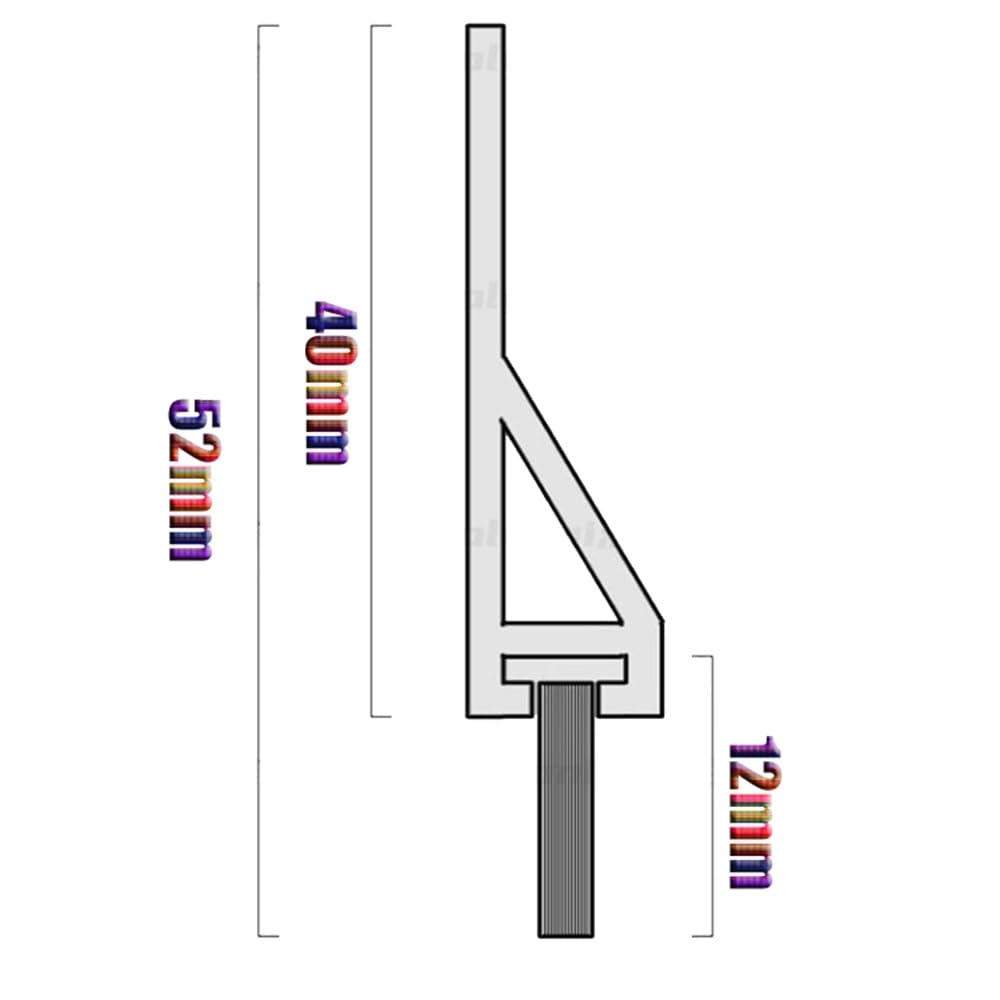 Paraspifferi autoadesivo con spazzola per porte interne ed esterne, 99 cm