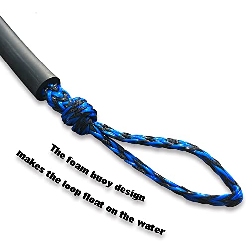 Niutrip Tow Rope For Watersports,1-3 Rider Ropes For Towable Tubes,1 Section Rope, 1/2" Diameters Width, Heavy Duty, 60Ft Length,Blue And Black #TOP1