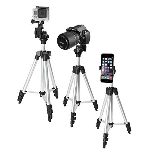 Tripé Universal Telescópico - Câmera Fotográfica e Celular - 150cm
