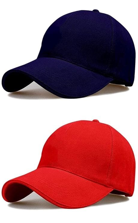 Image of SELLORIA Acrylic Brand A Combo Pack Of 2 Stylish Sport Inspire + Baseball.Cap For Men Baseball Caps Plain Adjustable Mens And Womens Casual Formal Cap (Pack Of 2)
