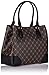 Nine West womens Brooklyn Jet Set Carryall SATCHEL, Brown/Black, One Size US