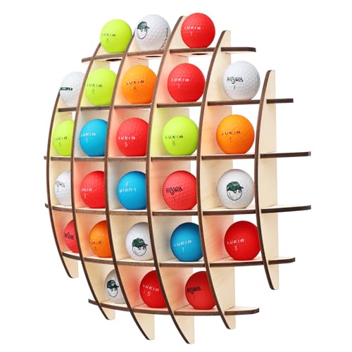 KBKJYYGS Golf Ball Display Case Wall Mount, Golf Ball Rack,
