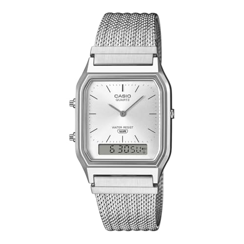 Casio Vintage AQ-230EM-7ADF Analog-Digital White Unisex Watch