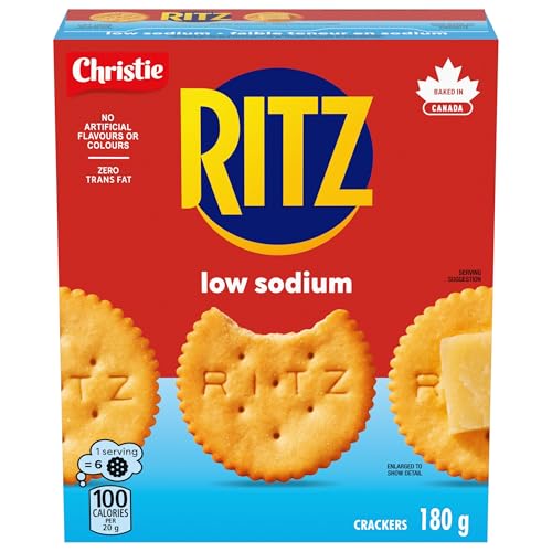 RITZ - Ritz Low Sodium Crackers, 180 g, Baked in Canada