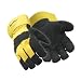 RefrigiWear Menâ€™s Cowhide and Canvas Insulated Leather Work Gloves, -10Â°F (-23Â°C), Gold/Black (Large)