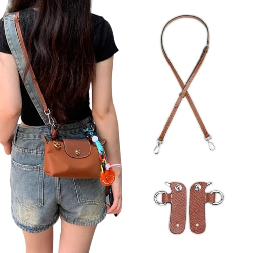 Image of Jiesinlov Leather Bag Shoulder Strap Replacement Crossbody Adjustable Conversion Kit Fit for Mini Pouch