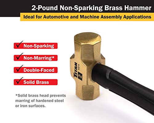 Titan 63216 Solid Brass Hammer