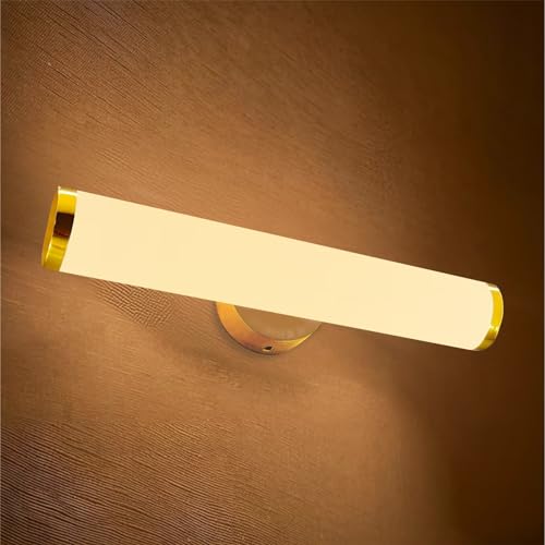 Image of Round Acrylic Luxurious LED Wall Light for Mirror, Wash Basin, Bedroom, Hotel Passage, Living Room | Soft & Bright White LED Lighting - 1 Pack (Warm White, Pack of 1)