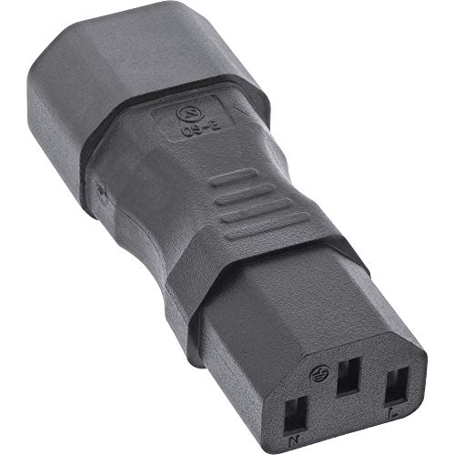 Preisvergleich Produktbild InLine® Netzadapter IEC 60320 C14 / C13, 3pol. Kaltgeräte