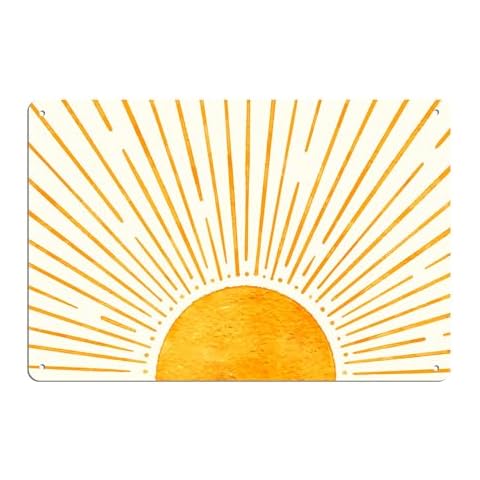 Boho Sunshine Metal Sign by Liosei Cover